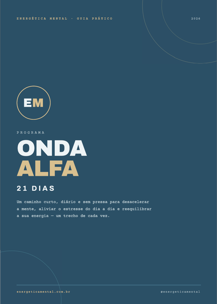 Capa do Programa Onda Alfa 21 Dias, da Energética Mental